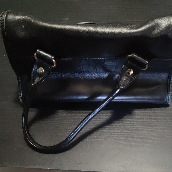 Kate Spade Black Leather Structured Satchel Bag | Classic Handbag - Picture 5 of 6